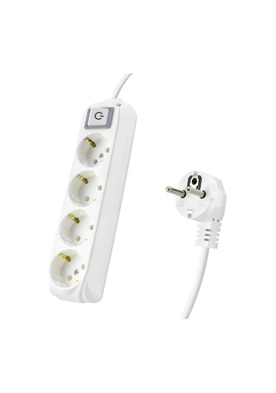 Lb Topraklı Uzatma Kablosu 4 Priz 2 M - Beyaz 9240202 Diğer