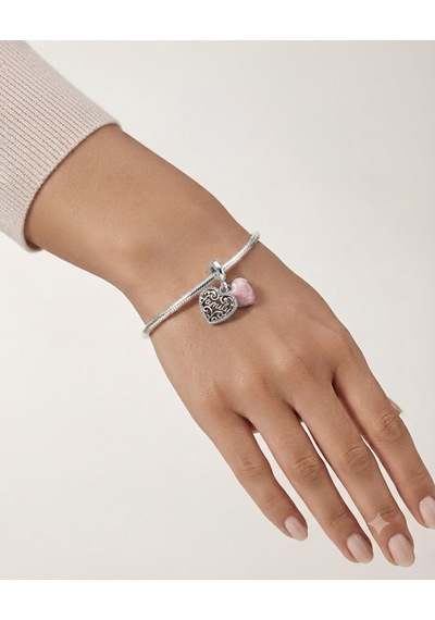 Celikchi Aile Temalı Gümüş Charm Love Makes A Family