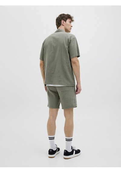 Jack & Jones Jack Jones Pamuklu Rahat Günlük Erkek Şort 12274758 Yeşil