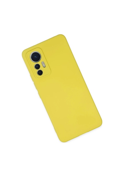 Ilkeshop Newface Xiaomi Mi 12 Lite Kılıf Nano İçi Kadife Silikon - Sarı