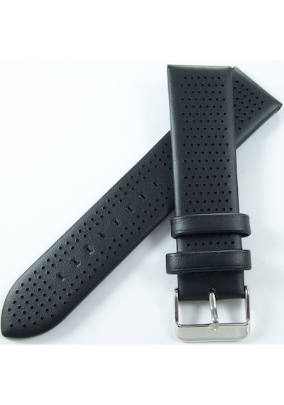 Bizon Siyah 22mm Deri Saat Kordonu Kayışı 1. Kalite Armani Model