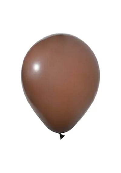 20 Adet 5 İnç 13 Cm Pastel Kahverengi Balon Doğum Günü Süsleme Kahverengi
