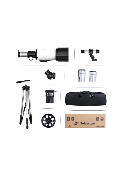 Premium Eğitici Set 400x70mm Açıklıklı Refrakter Teleskoplar 15x-150x