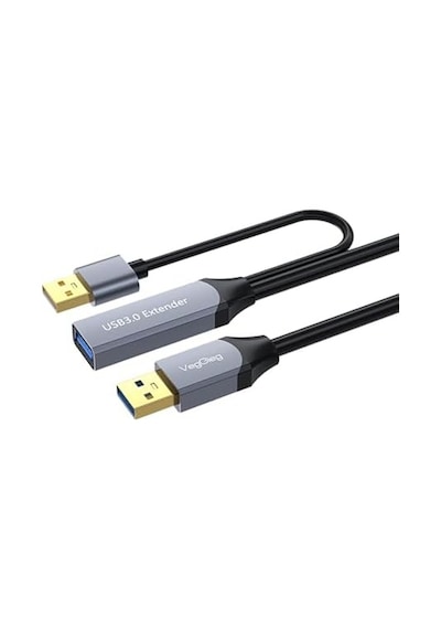 Usb 3.0 Uzatma Kablosu Sinyal Güçlendirici Extender Destekli Usb-a Uzatıcı Kablo 10 Metre