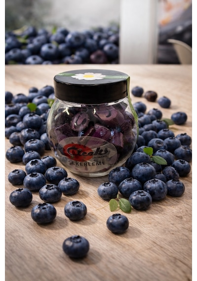 Çiçek Şekerleme Yaban Mersinli Akide Şekeri -100gr