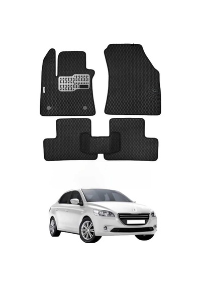 Peugeot 301 Uyumlu Akılı Paspas Araca Özel Oto Paspas Araba Paspas Siyah