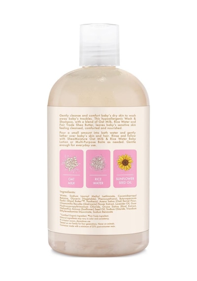 Shea Moisture Baby Yulaf Sütü ve Pirinç Suyu Bebek Şampuanı 384ML