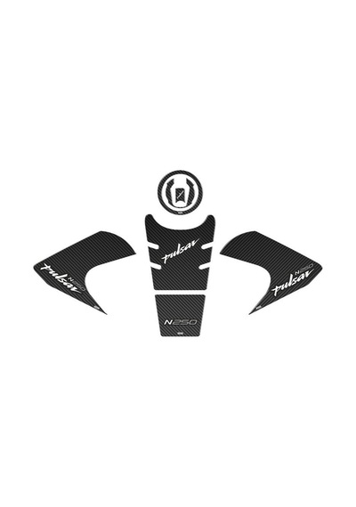 Bajaj Pulsar N250 Tank Pad Set Siyah-beyaz Sticker Etiket Modelleri