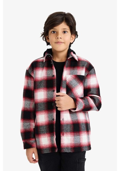 Defacto Erkek Çocuk Oversize Geniş Kalıp Kapüşonlu Ekose Desenli Flanel Uzun Kollu Gömlek G4467a825cwbr169 Bordo-br169 Defacto Erkek Çocuk Oversize Geniş Kalıp Kapüşonlu Ekose Desenli Flanel Uzun Kollu Gömlek G4467a825cwbr169 Bordo-br169