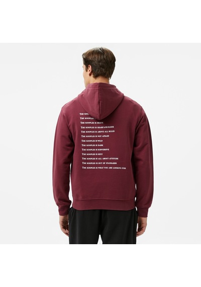 The Kooples Classic Erkek Bordo Sweatshirt