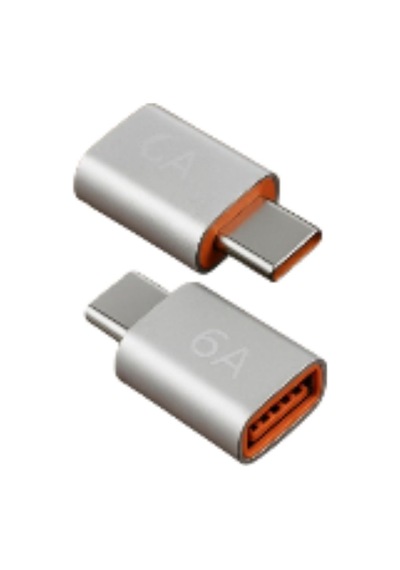 Schitec 6a Type-c To Usba Dönüştürücü Adaptör Hızlı Şarj Ve Veri Aktarım Adaptörü Gümüş J624