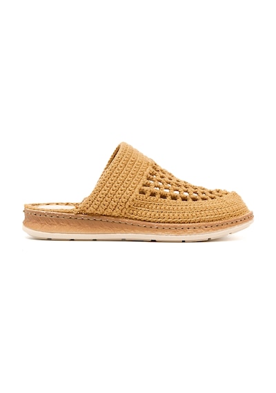 Terlik Kadın Bbs Jmy John May Knitwear Slippers Camel Kahverengi