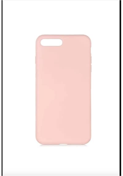 İphone 7 Plus / 8 Plus Uyumlu Lansman Kılıf İç Kısmı Kadife Silikon Telefon Kılıfı Pembe