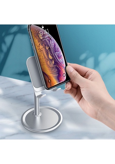 Ally K7 Masaüstü Stand Cep Telefonu ve Tablet Tutucu Gümüş