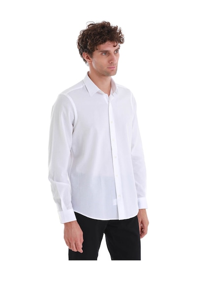 Hatemoğlu Beyaz Comfort Fit Düz 100% Pamuk Slim Yaka Uzun Kollu Spor Gömlek 24d190000008 001 Beyaz Hatemoğlu Beyaz Comfort Fit Düz 100% Pamuk Slim Yaka Uzun Kollu Spor Gömlek 24d190000008 001 Beyaz