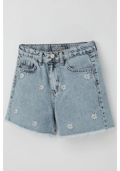 Breeze Kız Çocuk Şort Jean Papatya Nakışlı Paçası Püskül Detaylı 10-14 Yaş, Açık Mavi Açık Mavi Breeze Kız Çocuk Şort Jean Papatya Nakışlı Paçası Püskül Detaylı 10-14 Yaş, Açık Mavi Açık Mavi