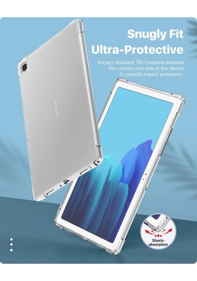 Samsung Uyumlu Galaxy Tab A 8.0 T290 T295 T297 Kılıf Darbelere Dayanıklı Şeffaf Kapak