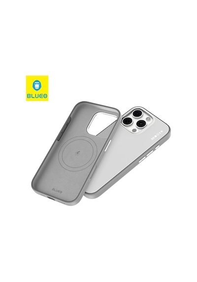 Mr. Gorilla İphone 16 Pro Max Uyumlu Magsafe Destekli Çift Renk İçi Kadife Likit Silikon Kılıf Beyaz