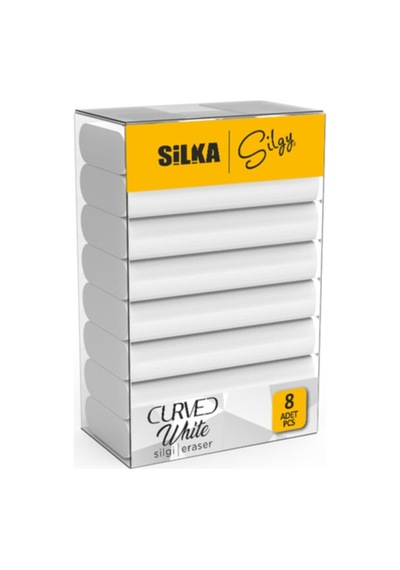 Silgi Curved Beyaz Silgi 30 Adet