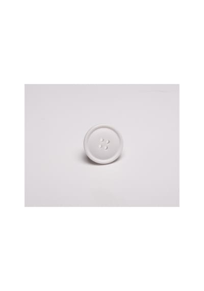 Polyester Düğme Beyaz Hırka Düğmesi 25mm 10 Adet