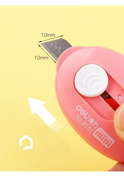 1 Adet Renkli Mini Çelik Bıçaklı Falçata Maket Bıçağı Bsnd9-v63x1