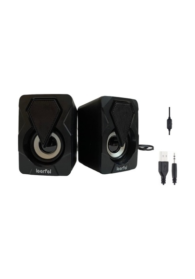 St-1047 Bilgisayar Hoparlörü 1+1 Pc Hoparlörü Usb Speaker Rgb Led