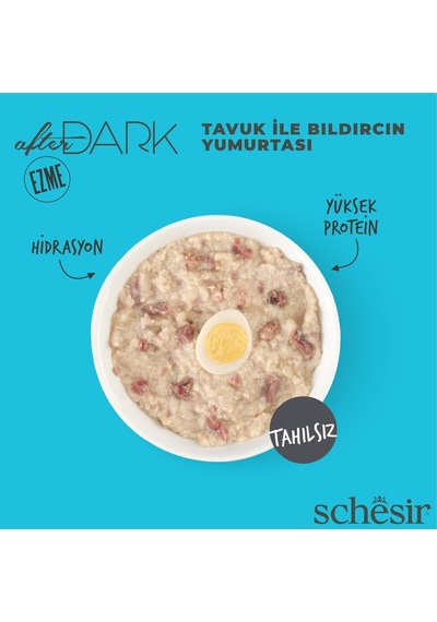 Schesir After Dark Pate Tavuk Etli Ve Bıldırcın Yumurtalı Tahılsız Yetişkin Kedi Konservesi 80 Gr