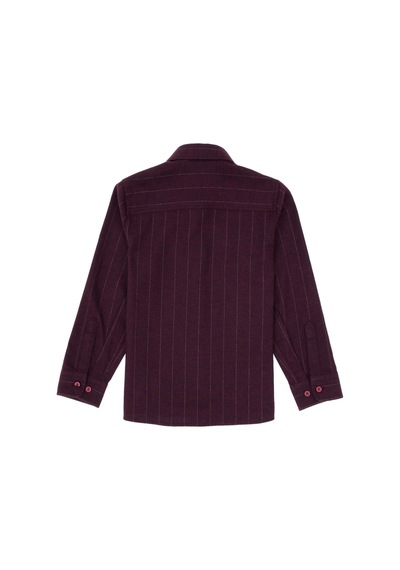 U.S. Polo Assn. Erkek Çocuk Bordo Gömlek Desenli 50316670-vr014