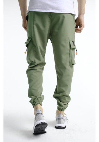Oksit Destry Slim Fit Kort Paraşüt Kargo Cepli Erkek Eşofman Alt 001