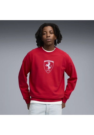 Puma Ferrari Tonal Shield Cn Kırmızı Erkek Sweatsirt