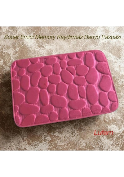 Süper Emici Memory Kaydırmaz Banyo Paspası Pembe Yatak Odası Tuvalet Oturma Odası Yumuşak Çok Renkli