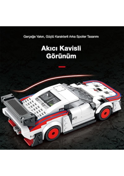 Reobrix Creator 792 Porsche 935 Spor Araba Yaratıcı Yapı Blok Seti Building Blocks - 346 Parça