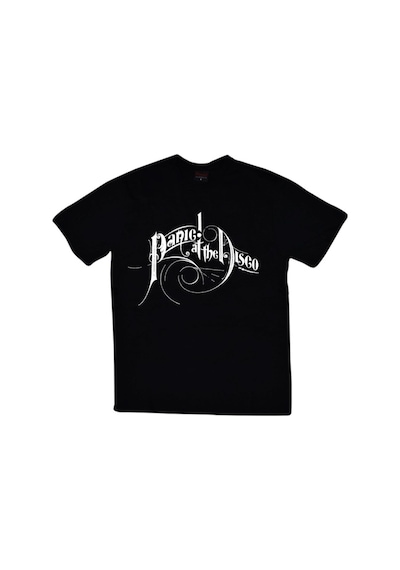 Stoned&Fame Panic At The Disco Baskılı Unisex %100 Pamuk Siyah T-shirt SIYAH