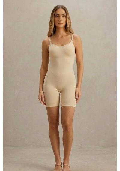 Kadın Kalp Yaka Sportif Etki Ten Body
