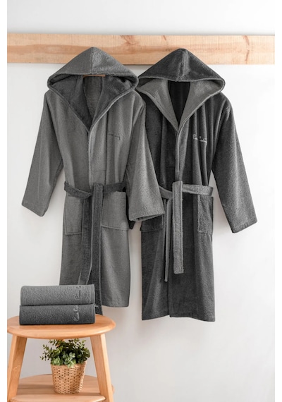 Pierre Cardin 4'lü Aile Seti Hoodie Antrasit-gri