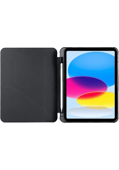 Mey İthalat Ipad 2022 10.9 10.nesil Kılıf Kalemlikli Mars Tablet Kılıfı - Siyah