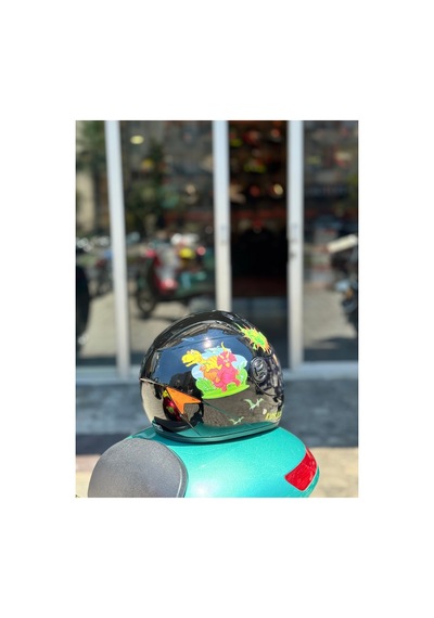Çocuk Kaskı Ece 22.06 Sertifikalı / Fullface Kask / Ekstra Hafif Ve Konforlu Siyah