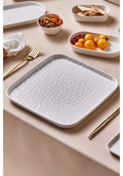 Karaca x Refika Bembeyaz Servis Tabağı 26 Cm