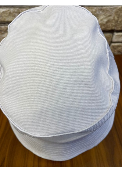 Hamze Bucket Kova Model Gabardin Kumaş Renkli Yazlık Şapka Beyaz