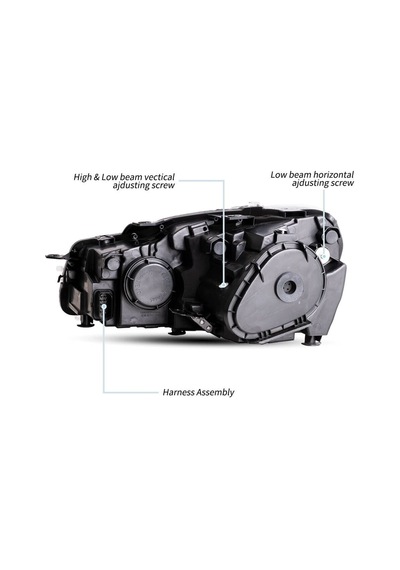 Autogp Vw Golf 6 Ön Far Lambası 8,5 Dizayn Led 2009 / 2013