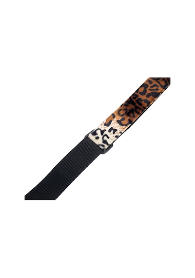 Levy's Leathers Hakiki Deri Uçlu 5 Cm Suni Kürk Leopar Baskılı Gitar Kayışı Mssf8-lyx