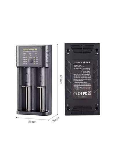 Ayrex Greentech Akıllı Pil Şarj Cihazı Lityum Iyon + Ni Mh + Ni Cd Piller/gt-bc06