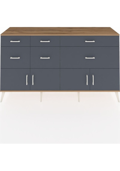 Kronos Konsol Tek Raflı 6 Çekmeceli 4 Kapaklı 176x59x99 Çam-antra Çam-antrasit Kronos Konsol Tek Raflı 6 Çekmeceli 4 Kapaklı 176x59x99 Çam-antra Çam-antrasit