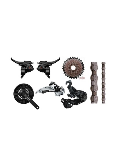 Shimano 21 Vites Grup Set Ef41 - Tz21 - Hg40 - Ty300 - Ty500 - Ty Siyah