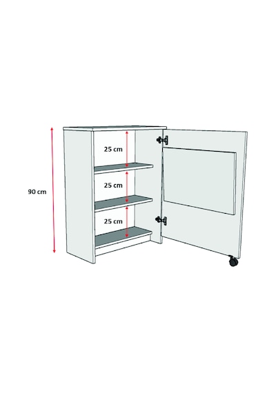 Asra Trend Fonksiyonel Kitaplık MD002 %100 MDF Katlanır Çalışma Masası Sonoma