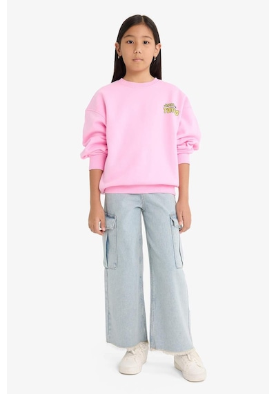 Defacto Kız Çocuk Oversize Geniş Kalıp Bisiklet Yaka Sırt Baskılı İçi Yumuşak Tüylü Sweatshirt E6781a825wnpn666 Pembe Defacto Kız Çocuk Oversize Geniş Kalıp Bisiklet Yaka Sırt Baskılı İçi Yumuşak Tüylü Sweatshirt E6781a825wnpn666 Pembe