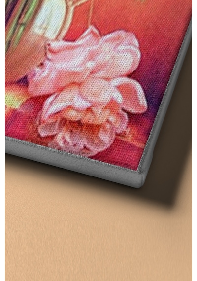 Webstyle Bir Demet Sakayık Renkli Sayılarla Boyama Seti Kasnaklı 40x50 Cm