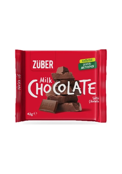 Züber Milk Chocolate Sütlü Çikolata 42 G 2'li Paket