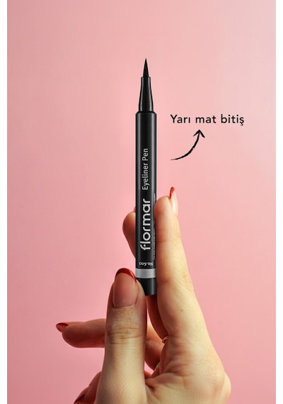 Flormar Eyeliner Pen Keçe Uçlu Likit Göz Kalemi 001 Black
