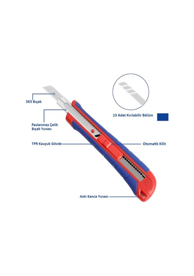 Workpro Wp212008 9 Mm Ağır Hizmet Paslanmaz Çelik Kasa Maket Bıçağı